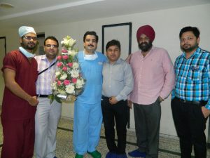 Dr. Mohit Arora with happy patient